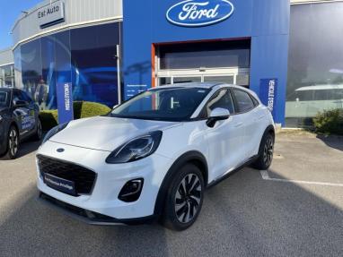 Voir le détail de l'offre de cette FORD Puma 1.0 Flexifuel 125ch S&S mHEV Titanium de 2024 en vente à partir de 222.14 €  / mois