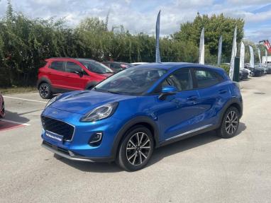 Voir le détail de l'offre de cette FORD Puma 1.0 Flexifuel 125ch S&S mHEV Titanium de 2023 en vente à partir de 231.54 €  / mois